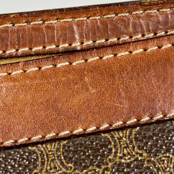 Celine Macadam Pattern Canvas Clutch Bag Brown - Picture 4 of 6